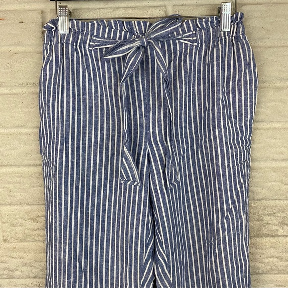 BeachLunchLounge Giavanna Beach Pants Linen Blend in Cerulean Pull On - Picture 3 of 9